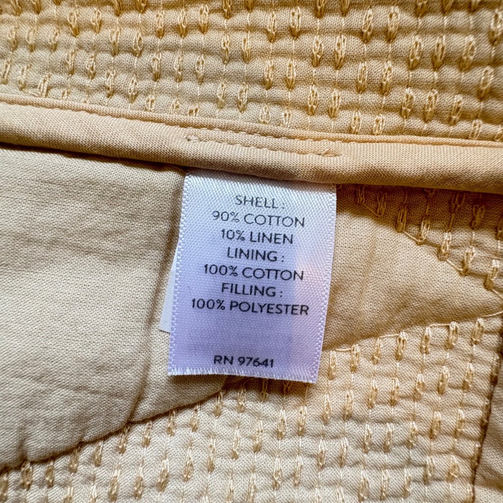 Pure Jill Elements Quilted Vest 3X Gray Triangle Cotton Linen Boho Cottagecore - Picture 4 of 5